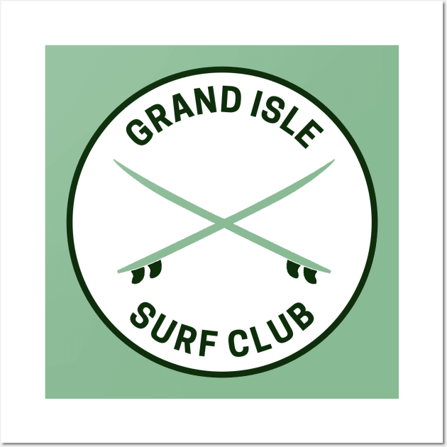 Vintage Grand Isle Louisiana Surf Club Wall Art by fearcity